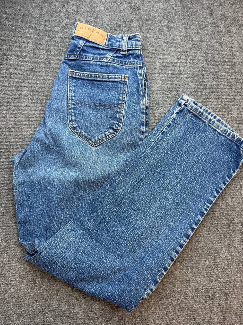 Vintage 90s Y2K Denim Riders Women’s Size 7 High Rise Mom Jeans Blue